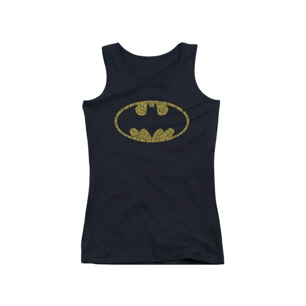 Batman Black Bat Symbol DC Comics Junior Tank Top
